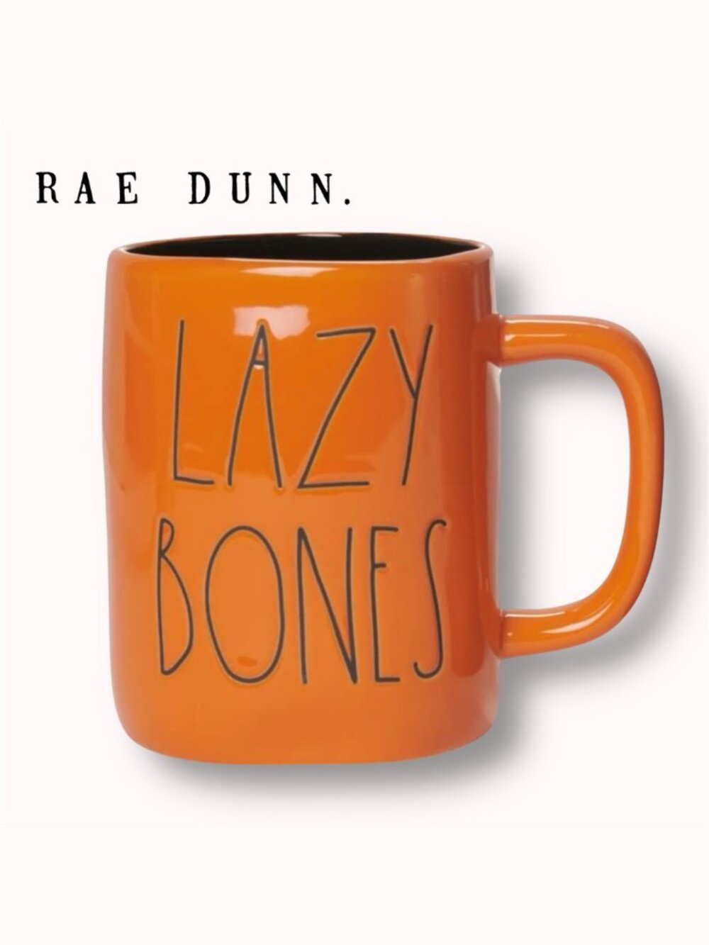 NEW Rae Dunn Lazy Bones Halloween mug